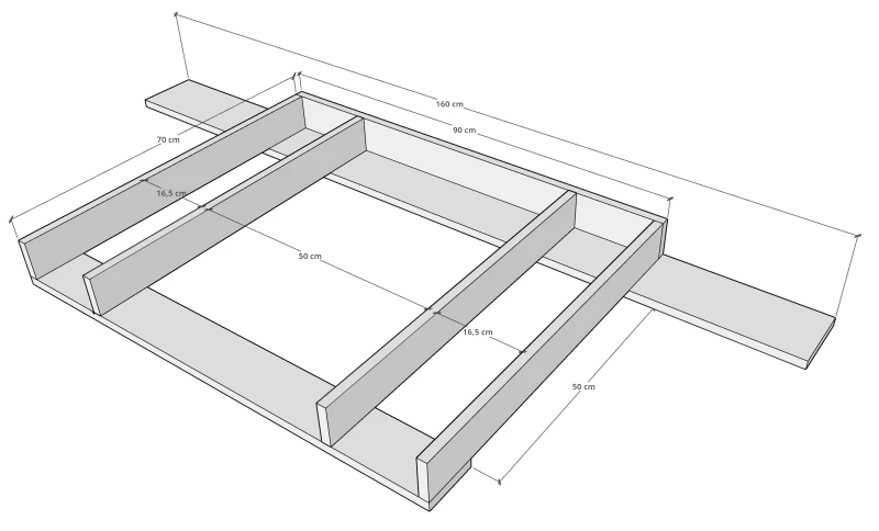 Nakładka na komodę UNITY - Ikea Hemnes 