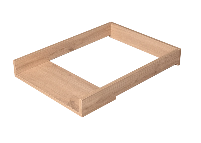 Nakładka przewijak na komodę Malm Ikea (80x 48cm) - bez odsuwania od ściany  DĄB BEJCOWANY