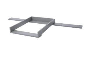 Przewijak nakładka na komodę Gullaberg Ikea (168x48x100 cm) z blendą - SZARA