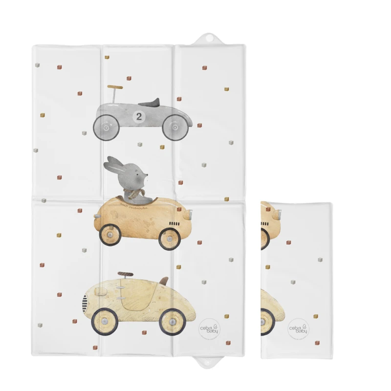 Składana mata do przewijania (60x40)Bunny Driver - Ceba Baby 