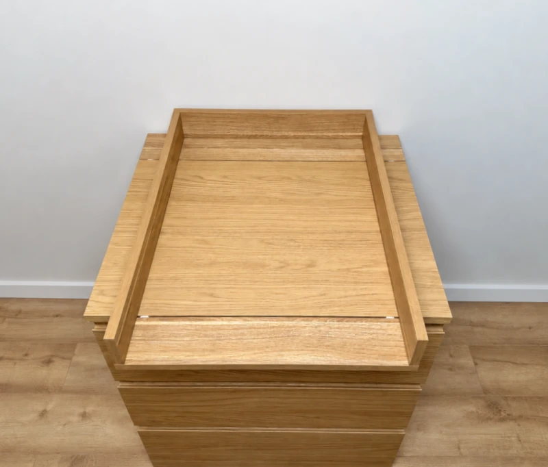 Nakładka przewijak na komodę Storklinta Ikea: 70x50x98 cm z BLENDĄ (dąb)